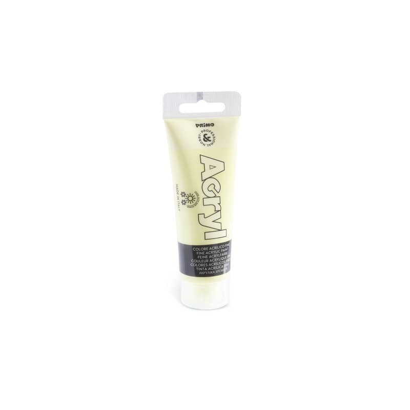 Colore acrilico Primo in bottiglia PET con tappo dosatore 75 ml - 212 giallo limone - 420TA75212