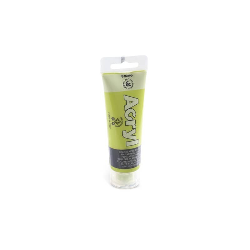 Colore acrilico Primo in bottiglia PET con tappo dosatore 75 ml - 600 verde chiaro - 420TA75600