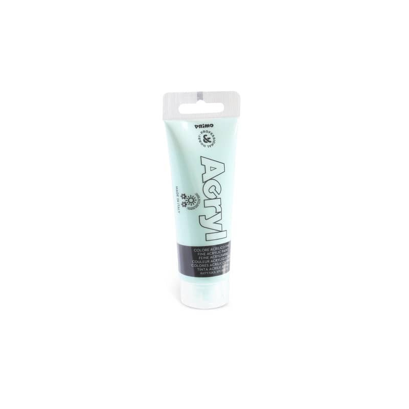 Colore acrilico Primo in bottiglia PET con tappo dosatore 75 ml - 611 verde menta - 420TA75611