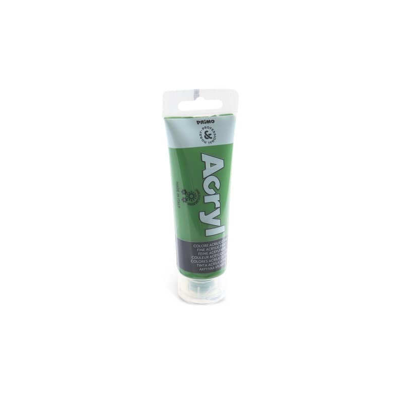 Colore acrilico Primo in bottiglia PET con tappo dosatore 75 ml - 665 verde oliva - 420TA75665