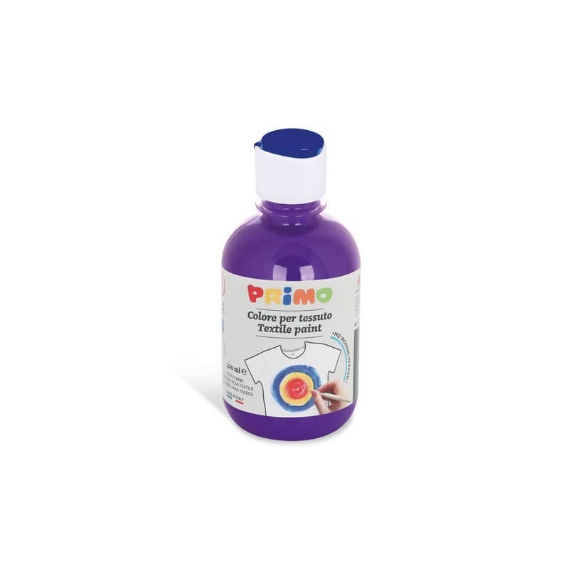 Colore per tessuto in bottiglia Primo con tappo dosatore 300 ml - 400 viola - 411TX300400