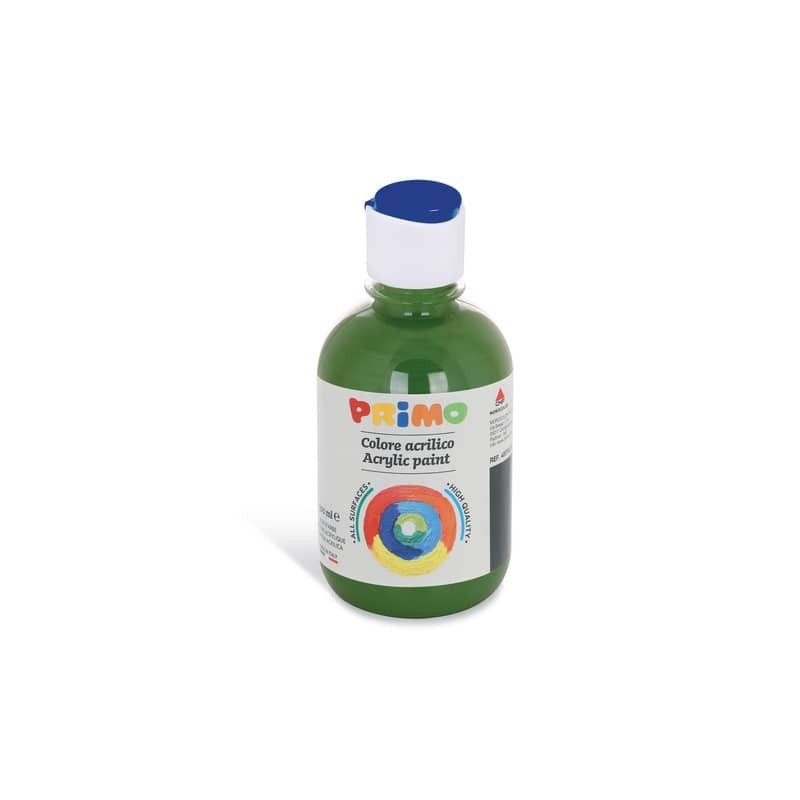 Colore acrilico Primo in bottiglia con tappo dosatore 300 ml - 665 verde oliva 400TA300665