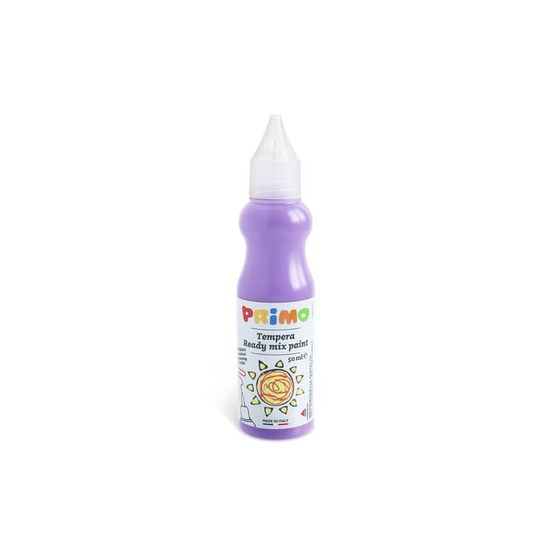 Tempera brillante Primo in bottiglia con becuccio 50 ml lilla 2001BR50450