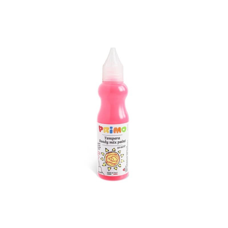 Tempera brillante Primo in bottiglia con becuccio 50 ml rosa fluo 2001BRF50370