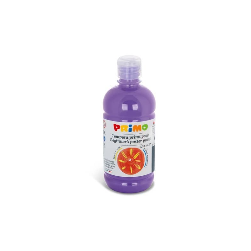 Tempera brillante in bottiglia in PET Primo Primi Passi 500 ml lilla 202BR500450