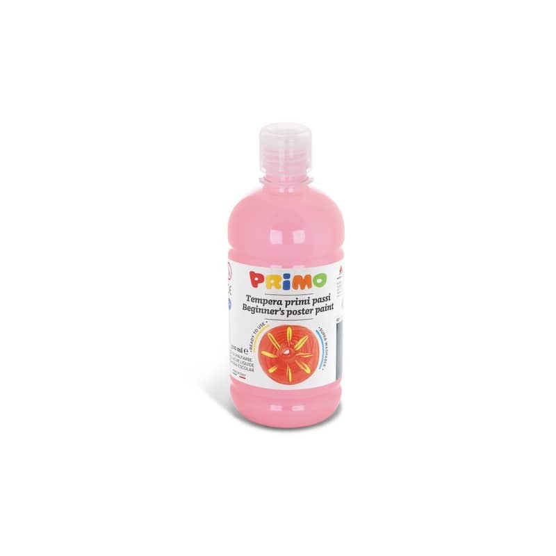 Tempera brillante in bottiglia in PET Primo Primi Passi 500 ml rosa 202BR500330