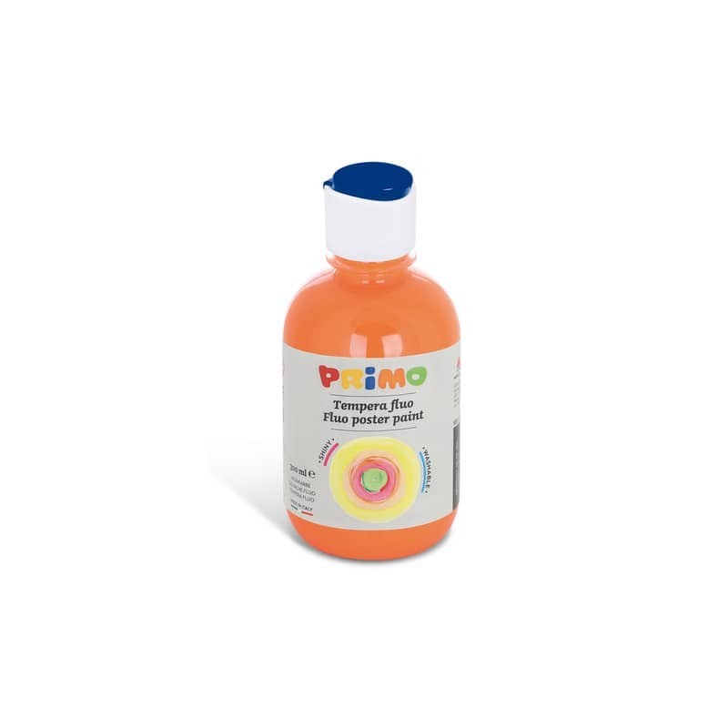 Tempera in bottiglia Primo primi passi 300 ml arancione fluo 255TF300250