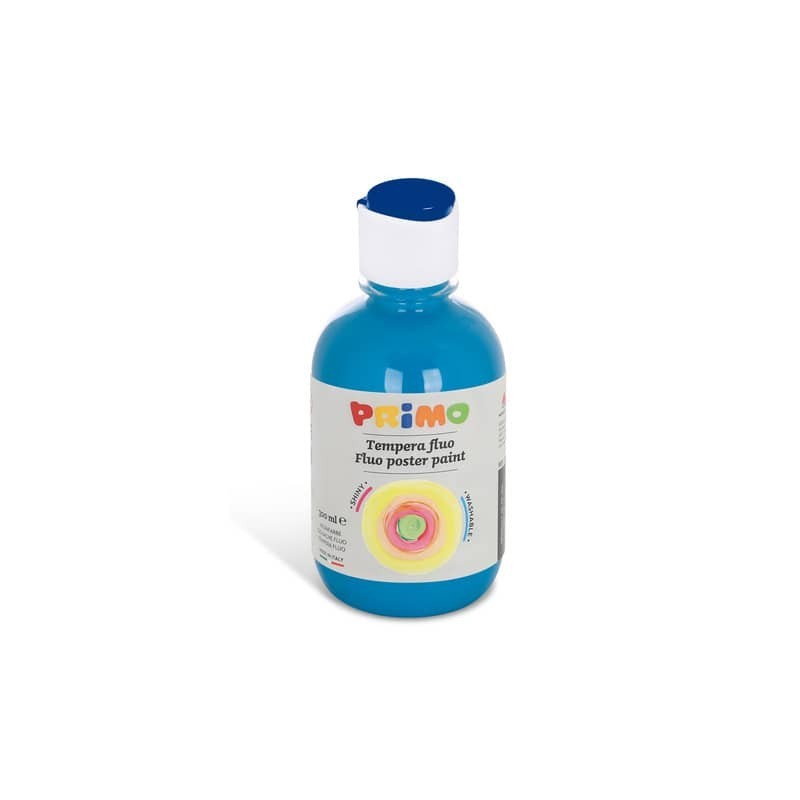 Tempera in bottiglia Primo primi passi 300 ml turchese fluo 255TF300560