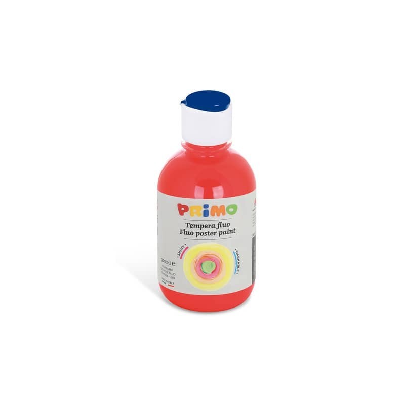 Tempera in bottiglia Primo primi passi 300 ml vermiglio fluo 255TF300300
