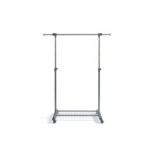 Appendiabiti Perfetto Piu Gastone una barra su ruote appendini laterali estraibili grigio cenere - 0511