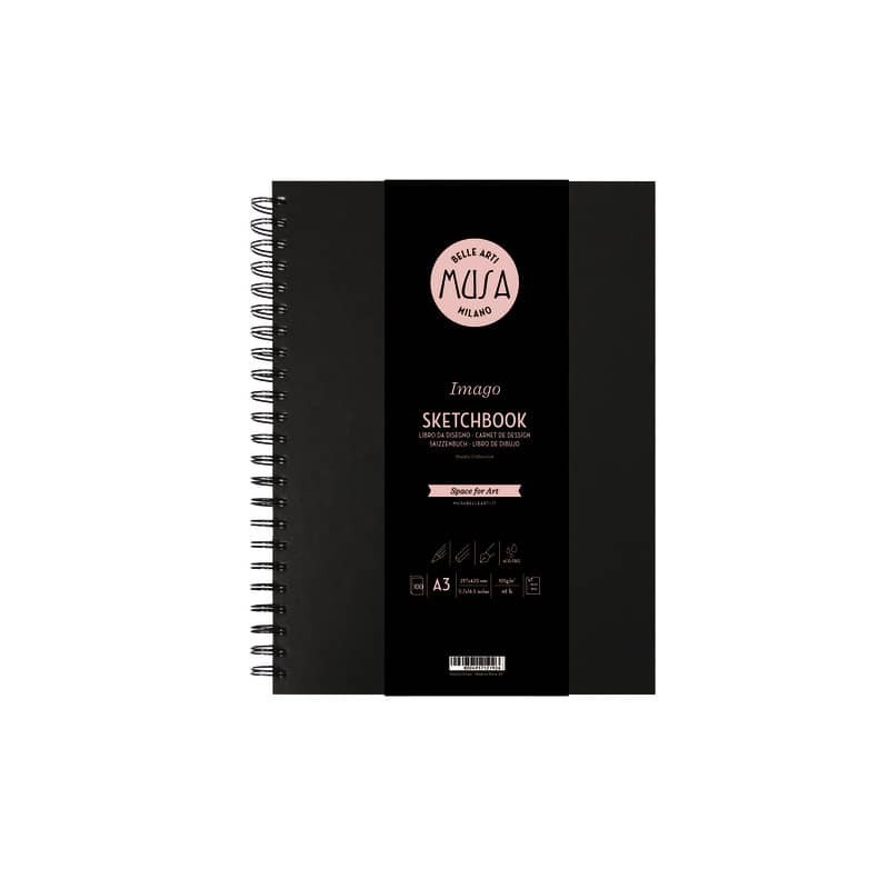 Blocco con spirale Imago SKETCH Musa 100 pagine 105 g formato A3 MU124593