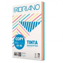 Carta Copy Tinta Multicolor Fabriano 5 colori tenui - 250 ff - formato Fabriano A4 - 80 g - 62521297