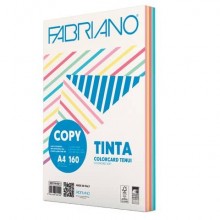 Carta Copy Tinta Colorcart Fabriano 5 colori tenui 100 ff - formato Fabriano A4 - 160 g - 62516021