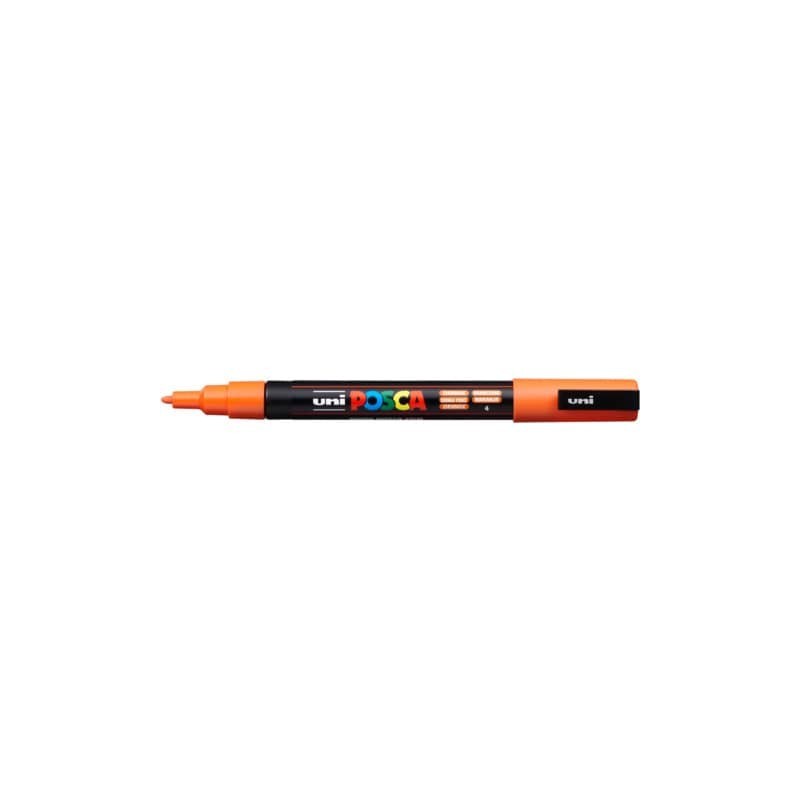 Marcatore a tempera POSCA Uni-Ball punta tonda 0,9-1,3 mm arancio M PC3M AR