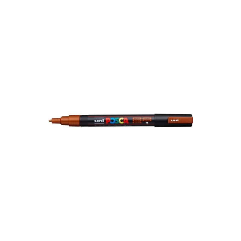 Marcatore a tempera POSCA Uni-Ball punta tonda 0,9-1,3 mm bronzo M PC3M BR