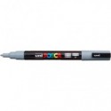 Marcatore a tempera POSCA Uni-Ball punta tonda 0,9-1,3 mm grigio M PC3M GR