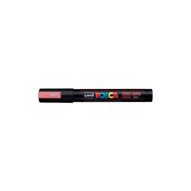 Marcatore a tempera POSCA Uni-Ball punta tonda 1,8-2,5 mm rosso metal M PC5M RM