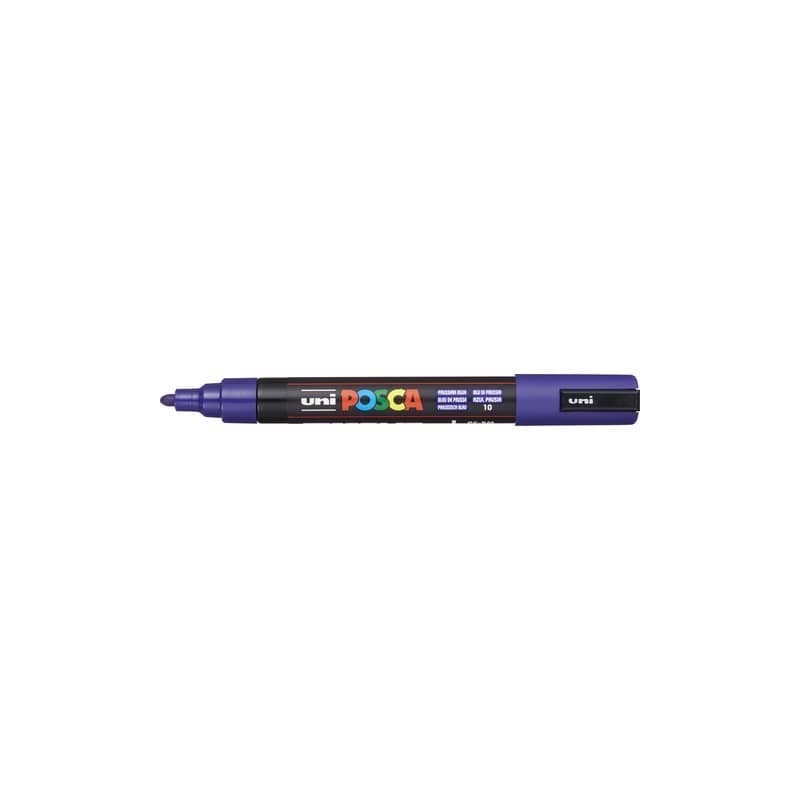 Marcatore a tempera POSCA Uni-Ball punta tonda 1,8-2,5 mm blu di prussia M PC5M BPR
