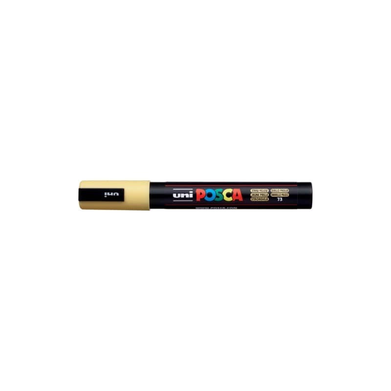 Marcatore a tempera POSCA Uni-Ball punta tonda 1,8-2,5 mm giallo paglierino M PC5M GPA