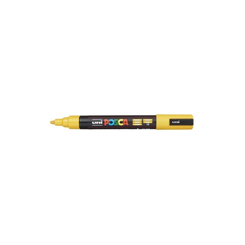 Marcatore a tempera POSCA Uni-Ball punta tonda 1,8-2,5 mm ocra M PC5M OC