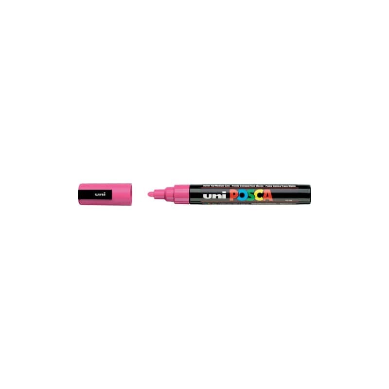 Marcatore a tempera POSCA Uni-Ball punta tonda 1,8-2,5 mm rosa M PC5M RA