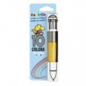 Penna vintage da 10 colori Carioca in blister - multifunzione - Ø punta 1 mm - 41501 (Conf.3)