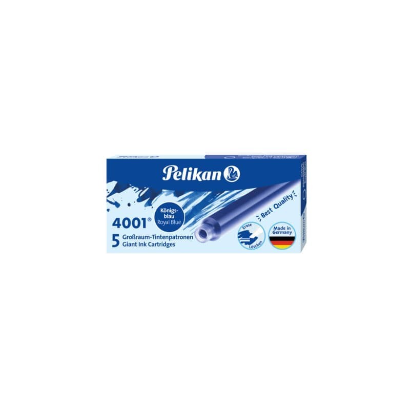 Cartucce a inchiostro lunghe Pelikan GTP5 - astuccio 5 pezzi - blu royale 400142571 (Conf.50)