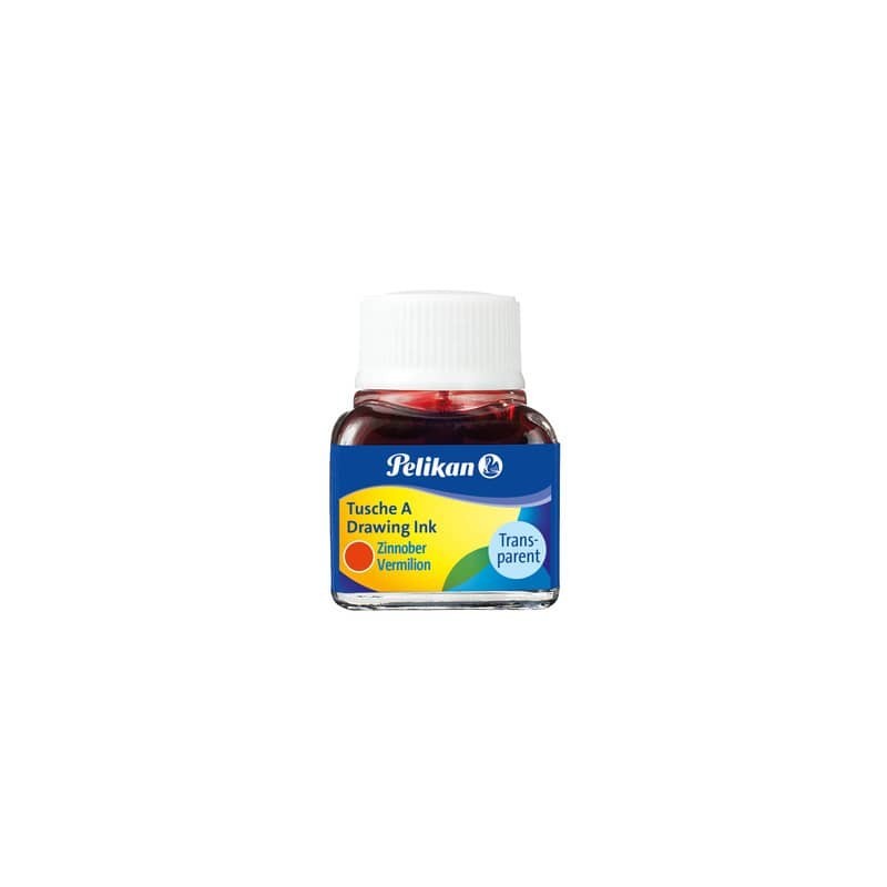 Flacone inchiostro di china Pelikan 523-17 da 10 ml - vermiglione - 100436070 (Conf.10)