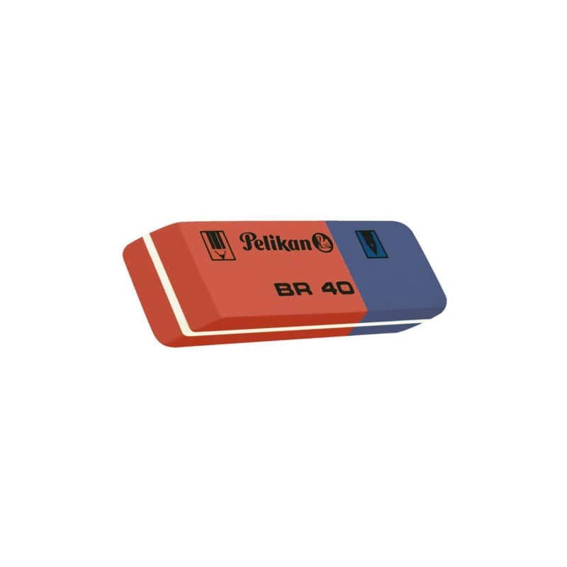 Gomma BR40 Pelikan blu/rosso  601005 (Conf.40)