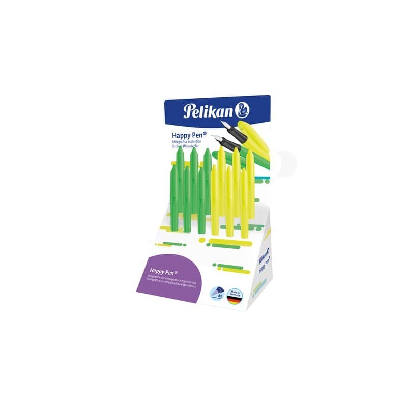 Espositore 12 penne stilografiche Pelikan Happy Pen modelli assortiti 300028219