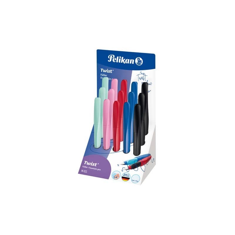 Espositore 15 penne stilografiche Pelikan Twist - colori assortiti - 605540