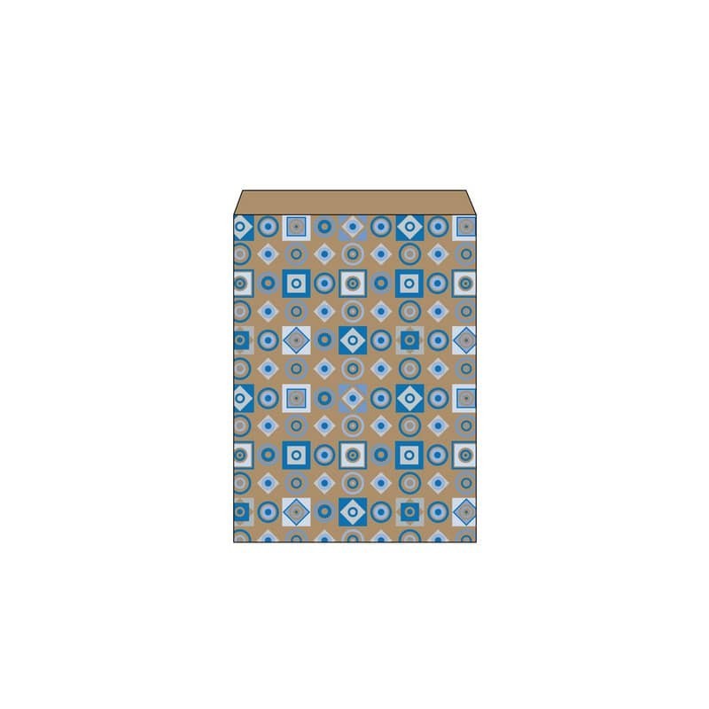 Sacchetto in carta kraft bianca Maniero con soffietto in conf. da 500 pz 200x40x290 mm - SQS
