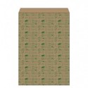Sacchetto in carta kraft bianca Maniero con soffietto in conf. da 400 pz 310x40x470 mm - SQS31
