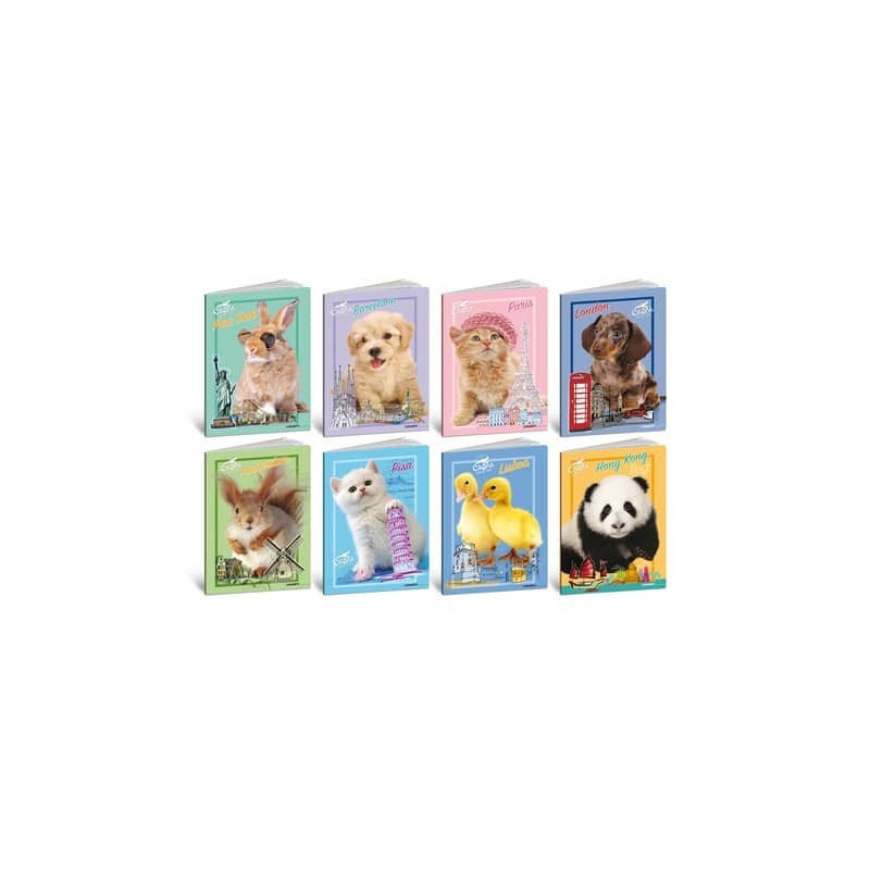 Maxi quaderno Blasetti Best Friends A4 - 80 g/m² - 20+1 ff - B - conf. 10 pezzi - 9216