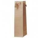 Borsa portabottiglie Decoration in carta kraft avana - 11,5+11,5xH.42 cm - conf. 10 pz - BCA338NA