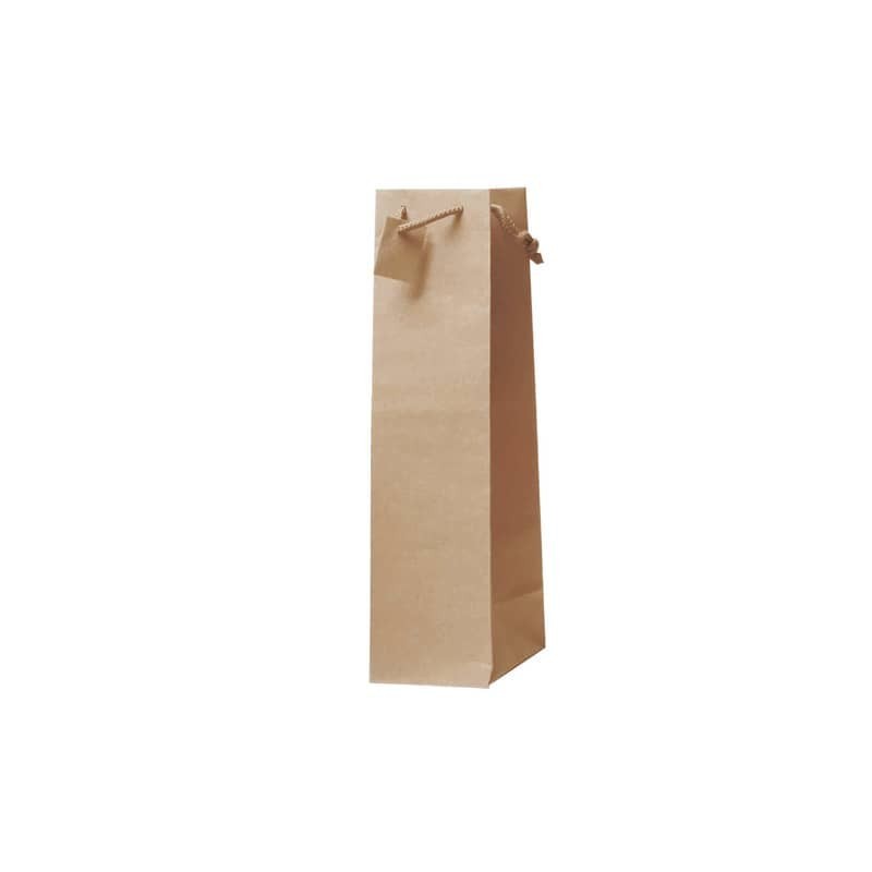Borsa portabottiglie Decoration in carta kraft avana - 11,5+11,5xH.42 cm - conf. 10 pz - BCA338NA