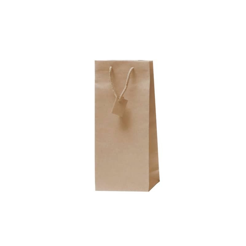 Borsa portabottiglie doppia Decoration in carta kraft avana - 17,5+9xH.39 cm - conf. 10 pz - BCA337NA -13