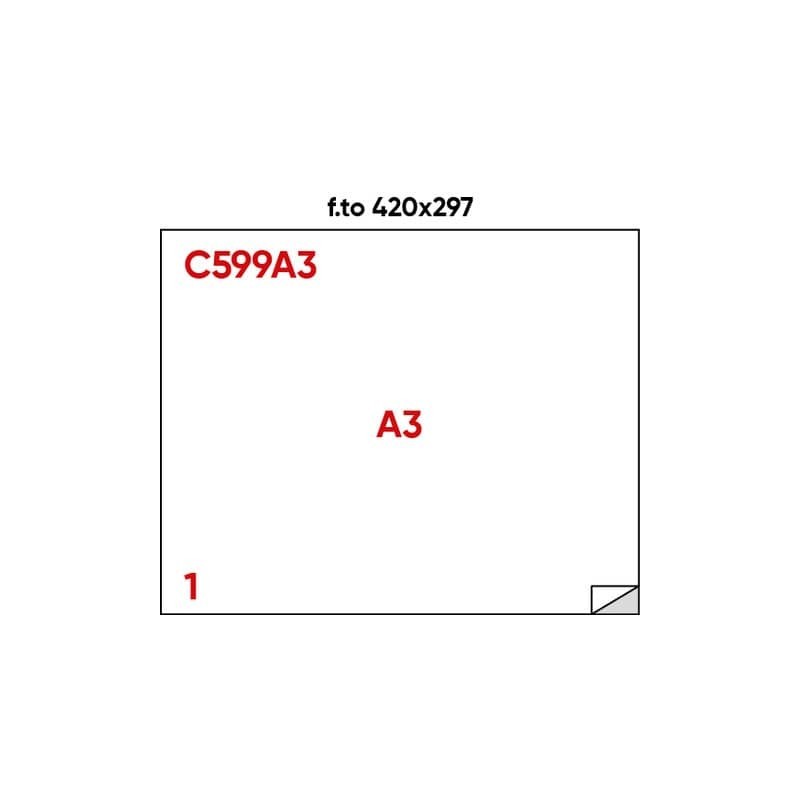 Etichette bianche permanenti Markin Copiatabu 420x297 mm - 1 et./ff - conf. 100 ff A3 - X214C599A3