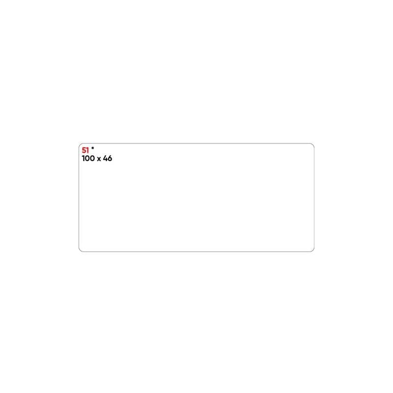 Etichette bianche permanenti Markin Copiatabu 100x46 mm - conf. 10 blister da 10 ff - X11051