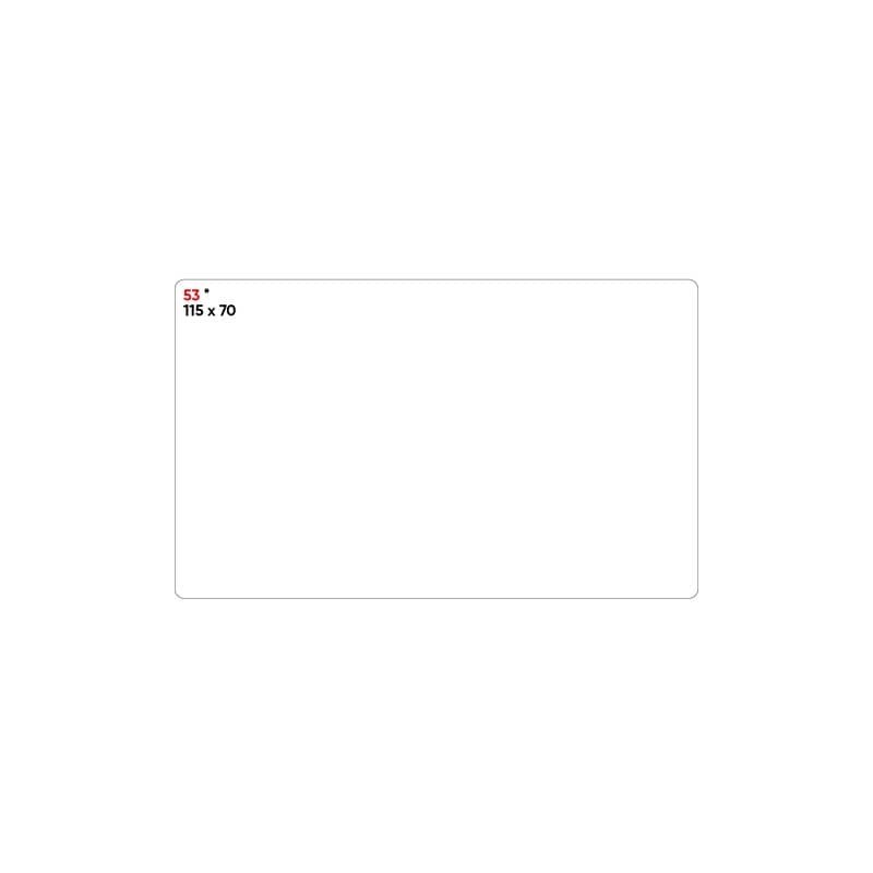 Etichette bianche permanenti Markin Copiatabu 115x70 mm - conf. 10 blister da 10 ff - X11053
