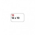 Etichette bianche permanenti Markin Copiatabu 16x10 mm - conf. 10 blister da 10 ff - X11012