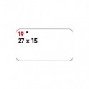 Etichette bianche permanenti Markin Copiatabu 27x15 mm - conf. 10 blister da 10 ff - X11019