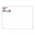 Etichette bianche permanenti Markin Copiatabu 37x27 mm - conf. 10 blister da 10 ff - X11029