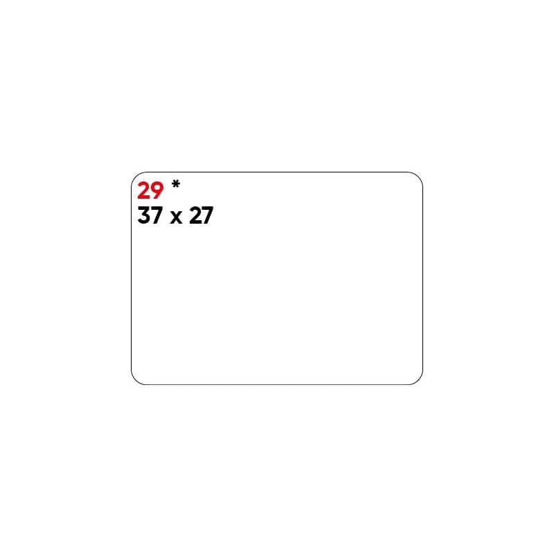 Etichette bianche permanenti Markin Copiatabu 37x27 mm - conf. 10 blister da 10 ff - X11029