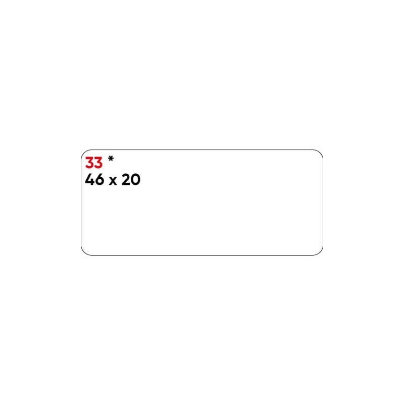 Etichette bianche permanenti Markin Copiatabu 46x20 mm - conf. 10 blister da 10 ff - X11033