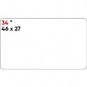 Etichette bianche permanenti Markin Copiatabu 46x27 mm - conf. 10 blister da 10 ff - X11034
