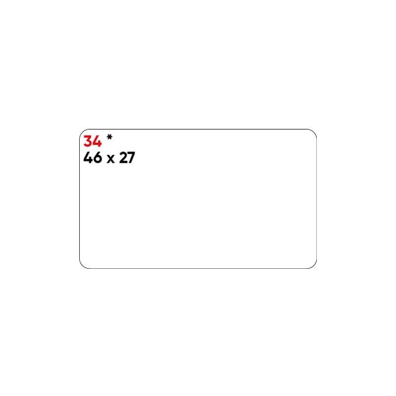 Etichette bianche permanenti Markin Copiatabu 46x27 mm - conf. 10 blister da 10 ff - X11034