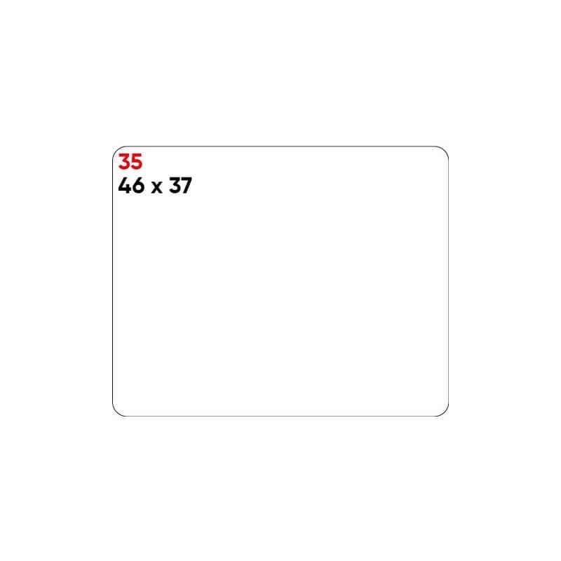Etichette bianche permanenti Markin Copiatabu 46x37 mm - conf. 10 blister da 10 ff - X11035