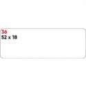 Etichette bianche permanenti Markin Copiatabu 52x18 mm - conf. 10 blister da 10 ff A4 - X11036