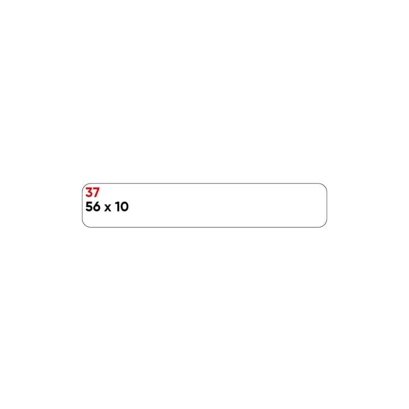Etichette bianche permanenti Markin Copiatabu 56x10 mm - conf. 10 blister da 10 ff A4 - X11037